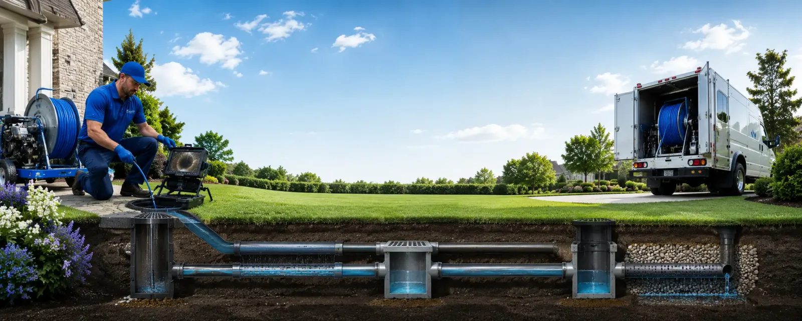 Outdoor drain cleaning information for Clinton, MD
